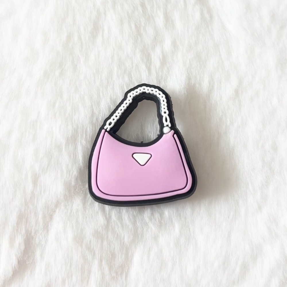 5/$15 🩷 MUST BUNDLE CROCS Pink and Black Handbag Charm